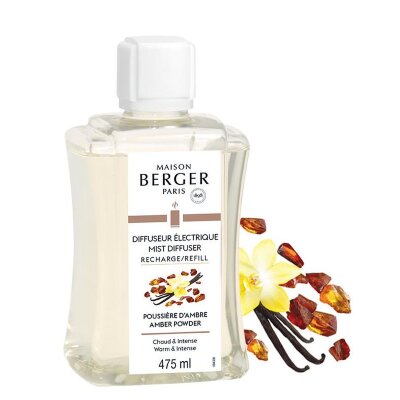 Maison Berger E-Diffuser Nachfüller Pudriger Amber 475 ml